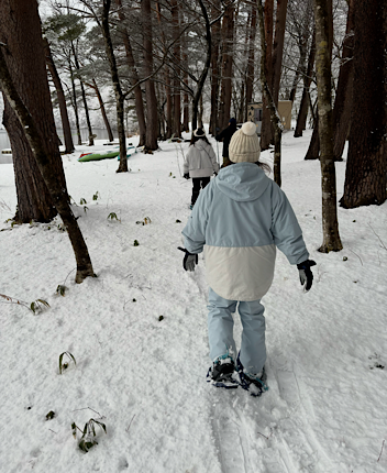 【土湯温泉　女沼】特別な女沼の冬景色のカヤック＆スノーシュー体験　日帰り 3